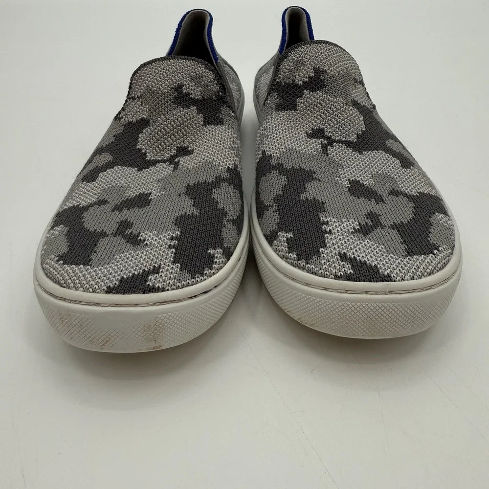 Rothy's‎ The Kids Sneaker Youth 4 K4 Gray Camo Knit Fabric Slip On Casual Shoes